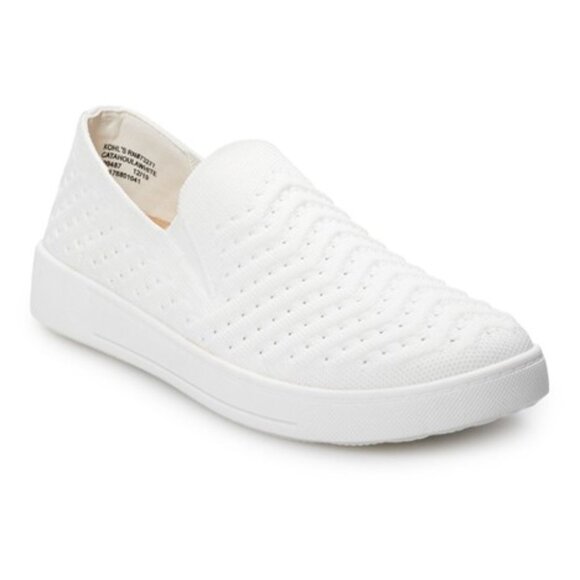 Sonoma Catahoula Slip On Sneakers Textured Perforated Flats White Size 7 - Picture 1 of 8